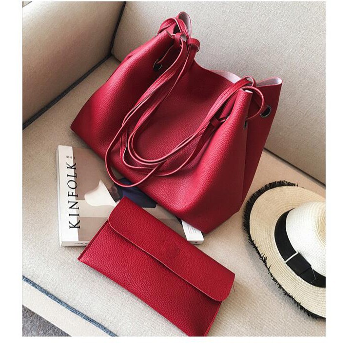 Promo 🔥 INDOLAND 🔥 READY STOCK TAS TOTEBAG 2IN1 Besar Tas Import Wanita Murah Batam