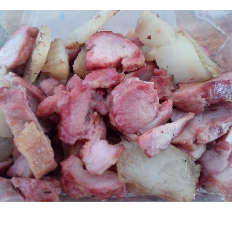 

[KODE FTVOQ] SEI BABI ASAP KUPANG NTT 500 GRAM - BABI ASAP KUPANG NTT - DIET KETOGENIC - BACON + Sambal Lu'at