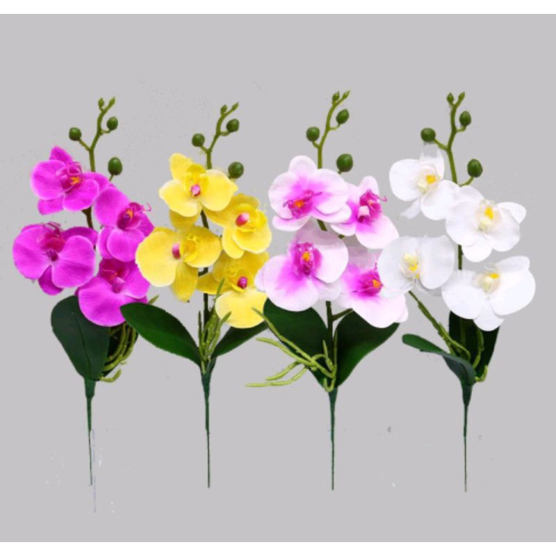 ANGGREK LATEX PREMIUM ANGGREK PALSU BUNGA HIAS DEKORASI BUNGA