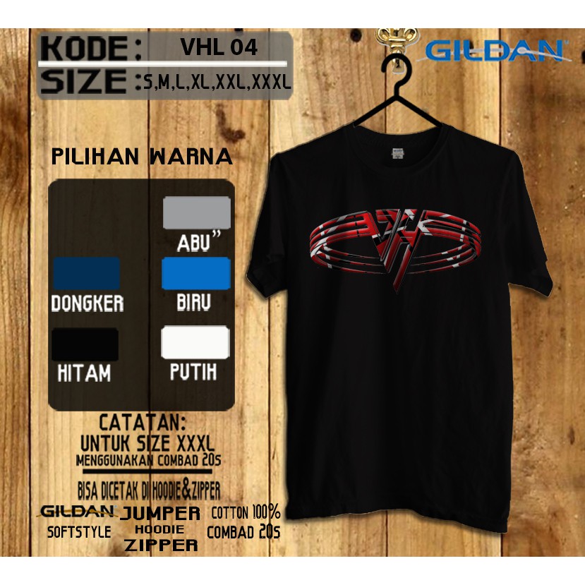 Kaos van halen band original gildan softstyle vhl04