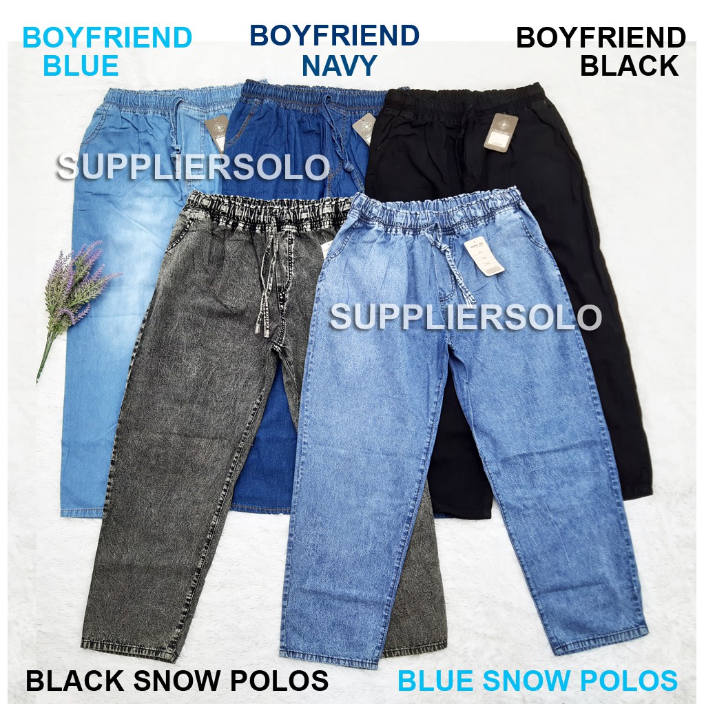  CELANA  BAGGY  JEANS  POLOS BOYFIREND XL JUMBO XXL  ULTRA 