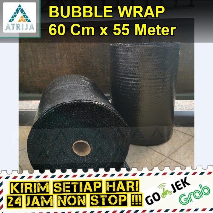 

BUBBLE WRAP HITAM 60 CM x 55 METER - PLASTIK PACKING - CONE 60x55
