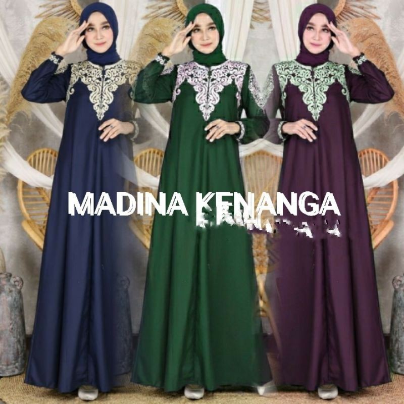 A.Line-Dress Gamis Premium Madina Kenanga