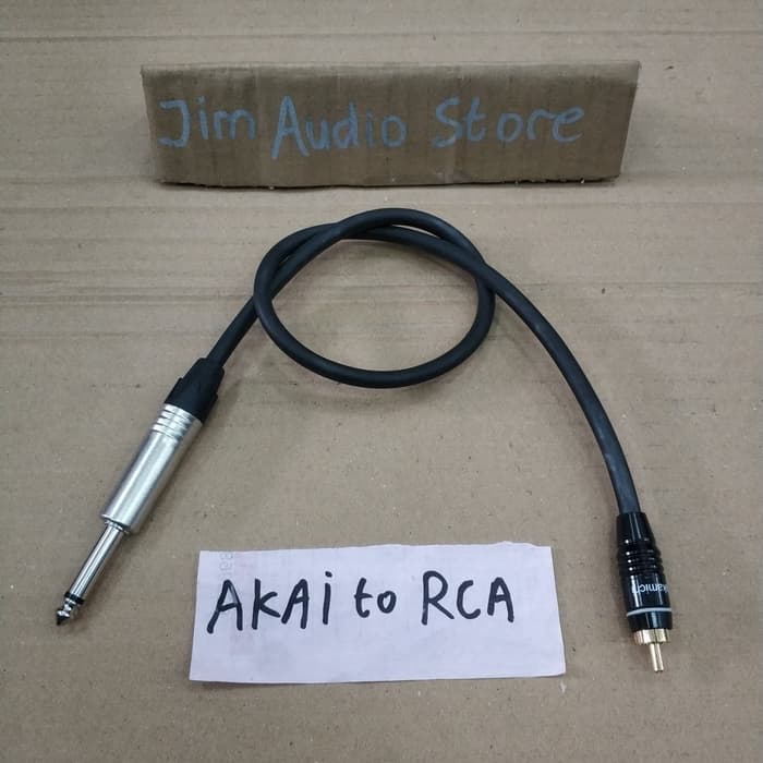 Kabel mic canare 50cm akai 6,5mm to RCA nakamichi / akai to RCA