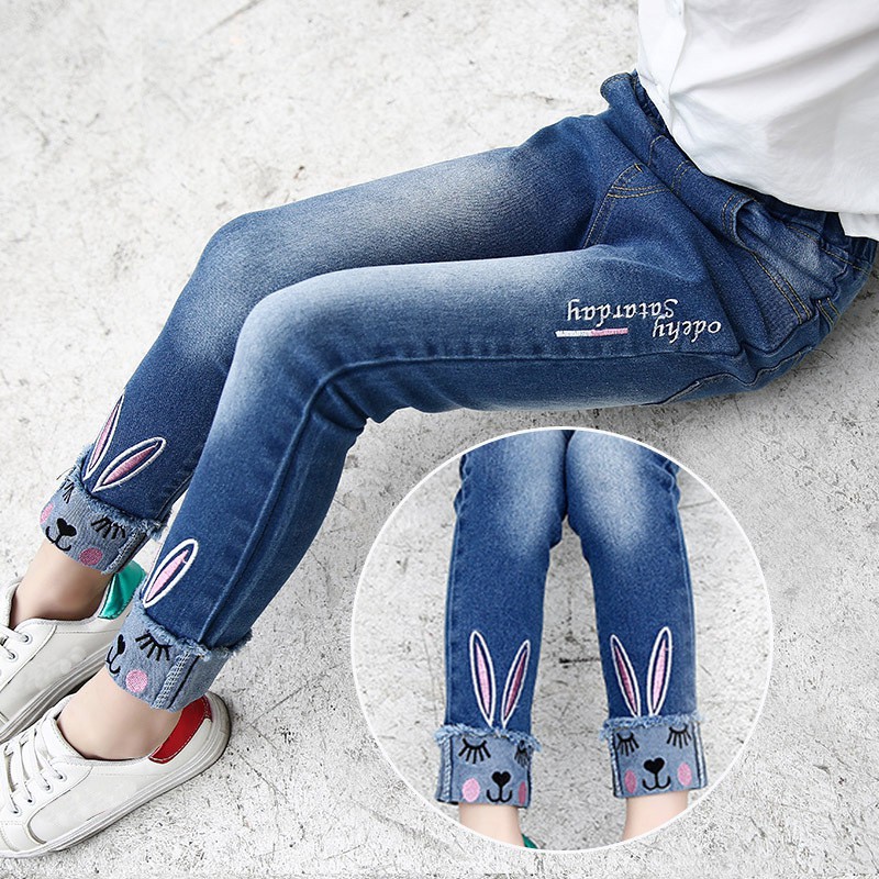  Celana  Panjang Jeans Casual Semata Kaki untuk Bayi  
