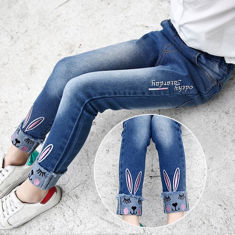  Celana  Panjang Jeans  Casual Semata Kaki untuk Bayi  
