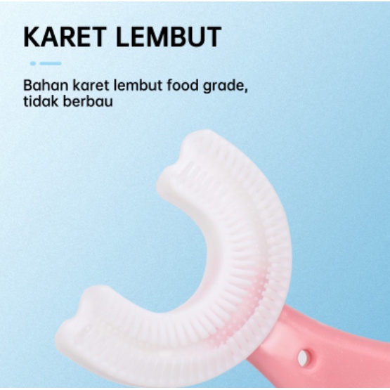 15 SHOP --- Sikat Gigi Anak Bentuk U Bahan Silikon / Tooth Brush Baby Silicon / Training Toothbrush / Sikat Gigi Silikon