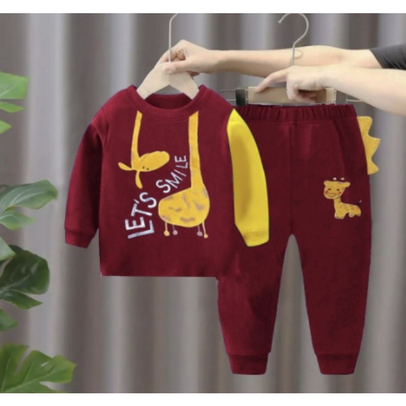 setelan anak PROMO SETELAN SWEATER ANAK LAKI LAKI MOTIF 1-5 TAHUN GRATIS ONGKIR