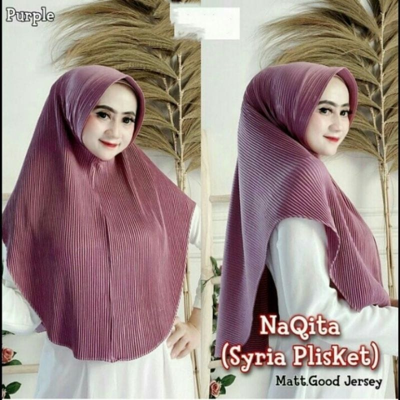 HIJAB/BERGO INSTAN PLISKET PET ANTEM NO REMPEL JERSY ZOYA