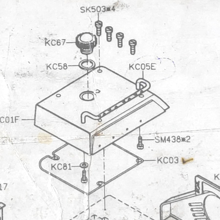 KC05 / KC 05 Jalur Benang Atas Mesin Jahit Obras 737/747/757/767