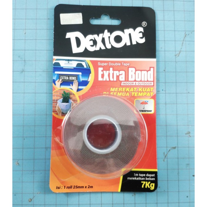 

Dextone double tape indoor super kuat 1 inch