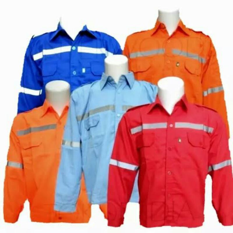 Kemeja Safety/Kemeja Proyek/Kemeja Lapangan/Kemeja PDL