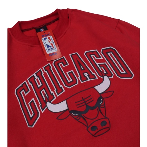 Sweater Crewneck NBA CHICAGO BULLS / Crewneck Pria / Crewneck Wanita Available M L XL Casual Good Brand Quality (Fulltag) Realpict