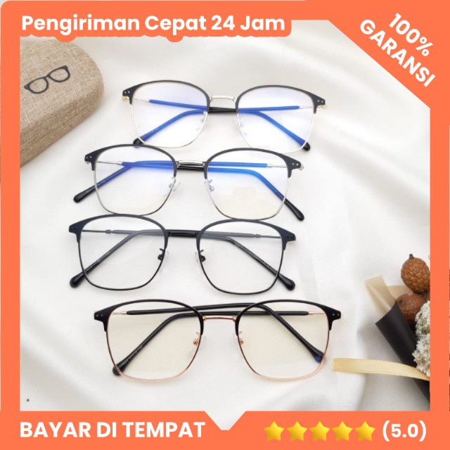 [BISA COD] Kacamata 1924 l Ganti Lensa Minus l Anti Radiasi...