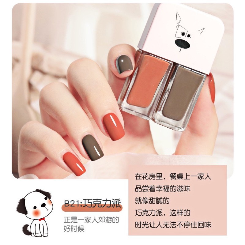 (30WARNA)(16-30) AIXSCOCO PREMIUM KOREAN NAIL POLISH kutek 2in1 HALAL 2 warna kutek korea nail polish