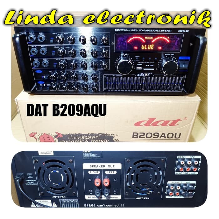 amplifier DAT B209AQU profesional mixing ORYGINAL