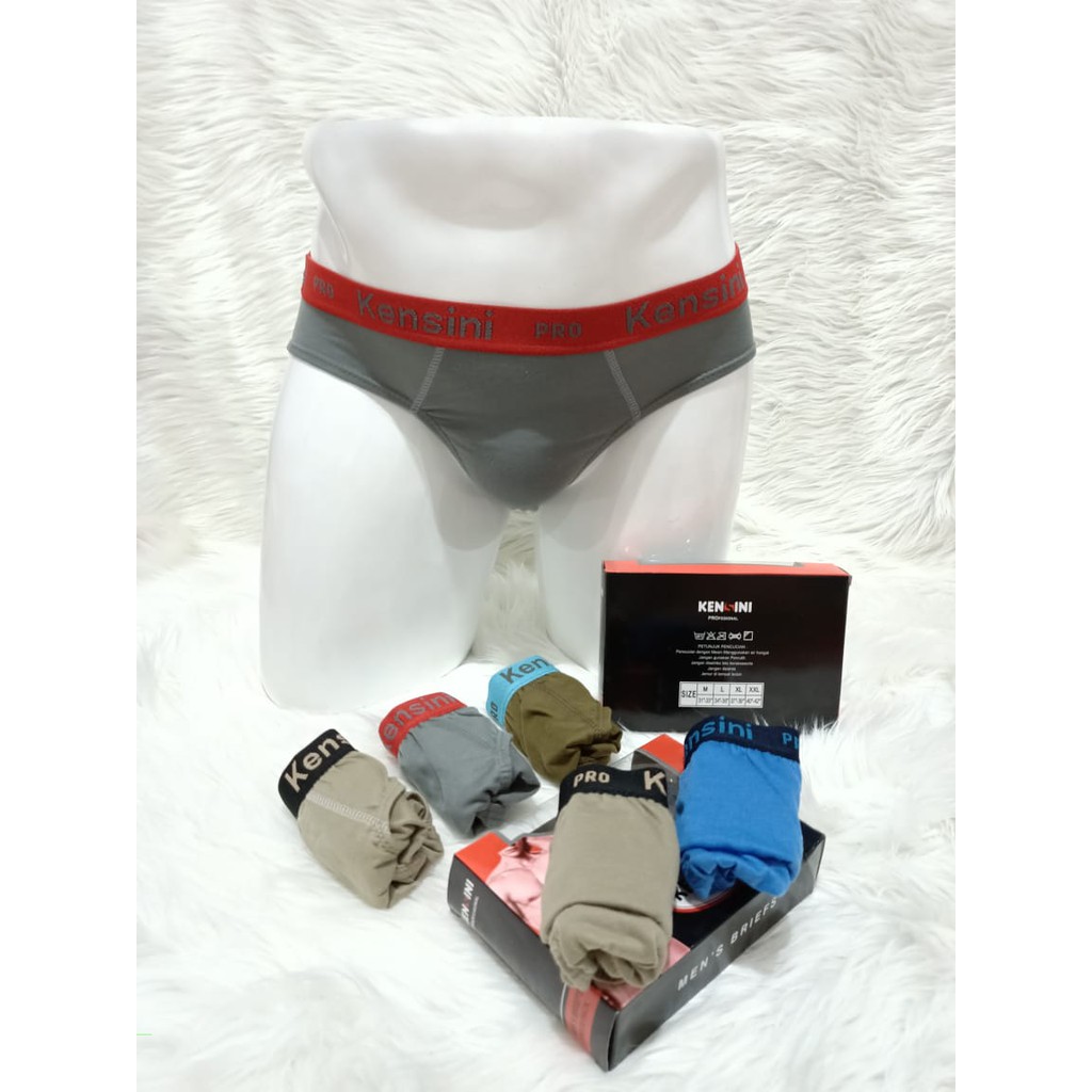 3 PCS CELANA DALAM PRIA | CELANA DALAM KENSIINI ART.206 | MEN'S BRIEF