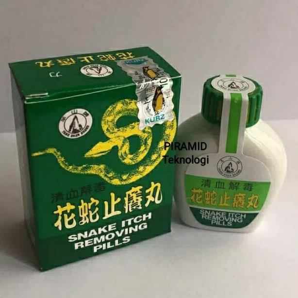 Termantab] Snake Itch Removing Pills Obat Herbal Cina Gatal Kulit & Alergi