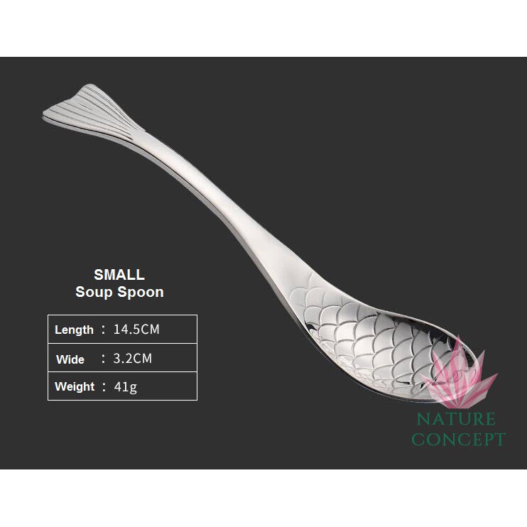 Sendok Sayur Sup Kuah Unik bentuk Ikan Fish Soup Spoon Gift-Sedang