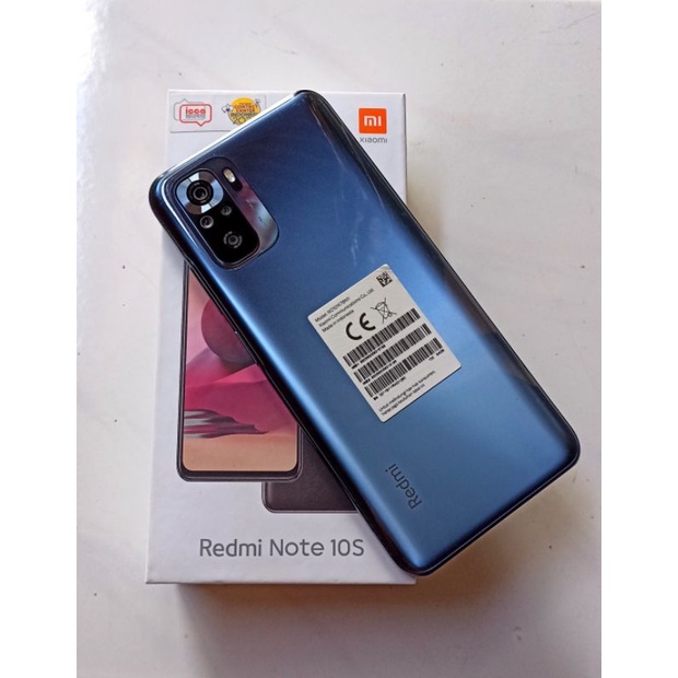 Redmi Note 10S Nfc RAM 6GB Rom 64GB Second bekas like new