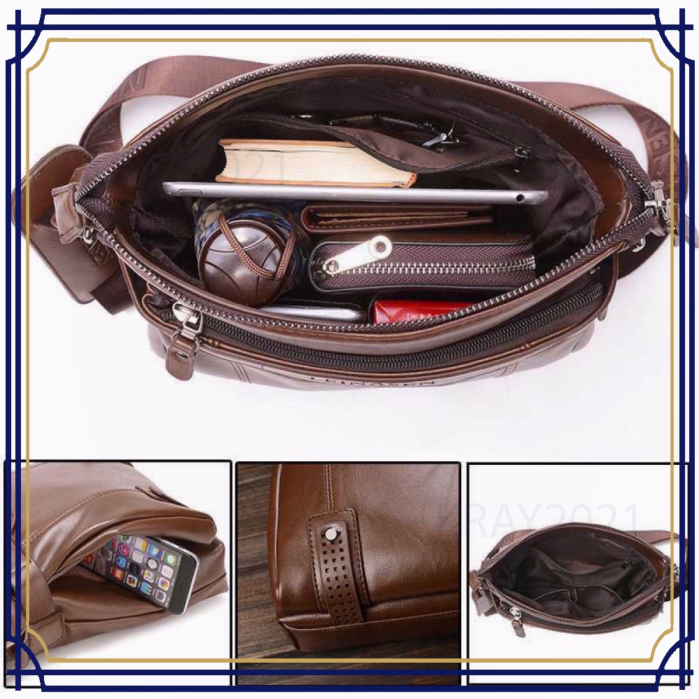 Tas Selempang Messenger Crossbody Pria dengan Dompet - 15036