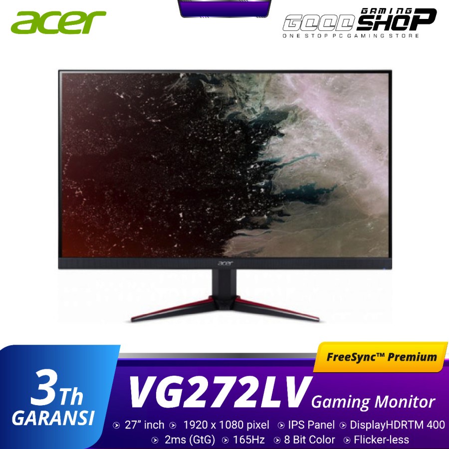 Acer Nitro 165hz VG272LV 27 inch - Gaming Monitor