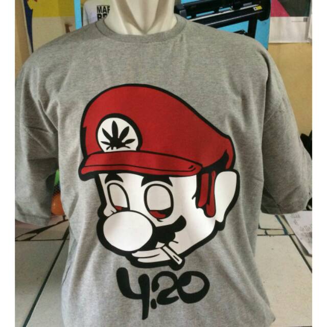 kaos/t shirt/baju keren MARIO BROS 420