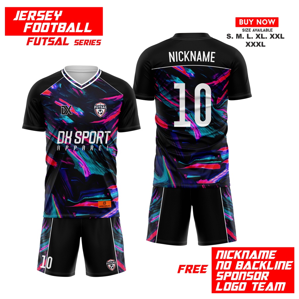 JERSEY FUTSAL SERIES X FULLPRINTING CUSTOM NAMESET