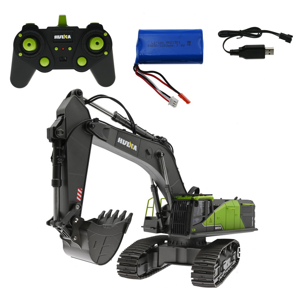 rc alat berat konstruksi excavator HUINA 1593 22ch metal alloy diecast