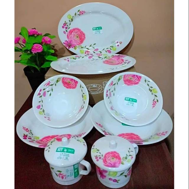 Onyx Seiv Elona Melamine Motif Set Of 10