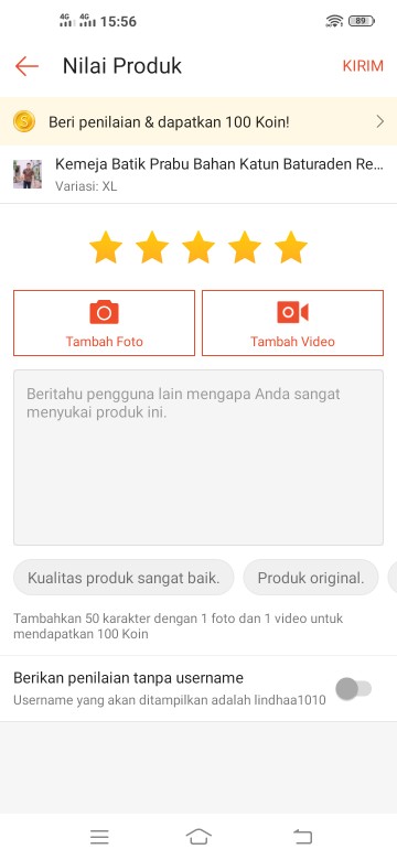 Kemeja Batik Prabu Bahan Katun Baturaden Reguler Fit B382