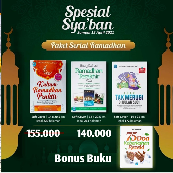 

Paket murah serial ramadhan bonus 1 buku