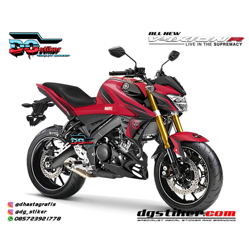 Decal Dekal All New Vixion R Deadpool Stiker Shopee Indonesia