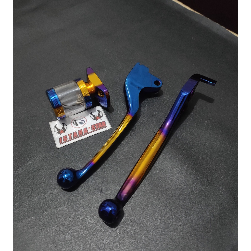 Special Paket Tutup Minyak Rem Dan Handle Rem 2tone Untuk Honda Beat 2008-2014 Non CBS / Vario Karbu 110 / Vario 110 Fi Non CBS Cek Deskripsi Untuk Lebih Lengkap