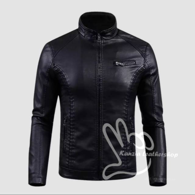 Jaket kulit asli