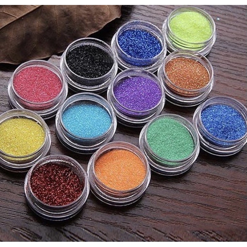 Glitter pot PREMIUM QUALITY GLITTER BRIGHT gliter silver gold hiasan slime nailart kutek gel ombre gliter