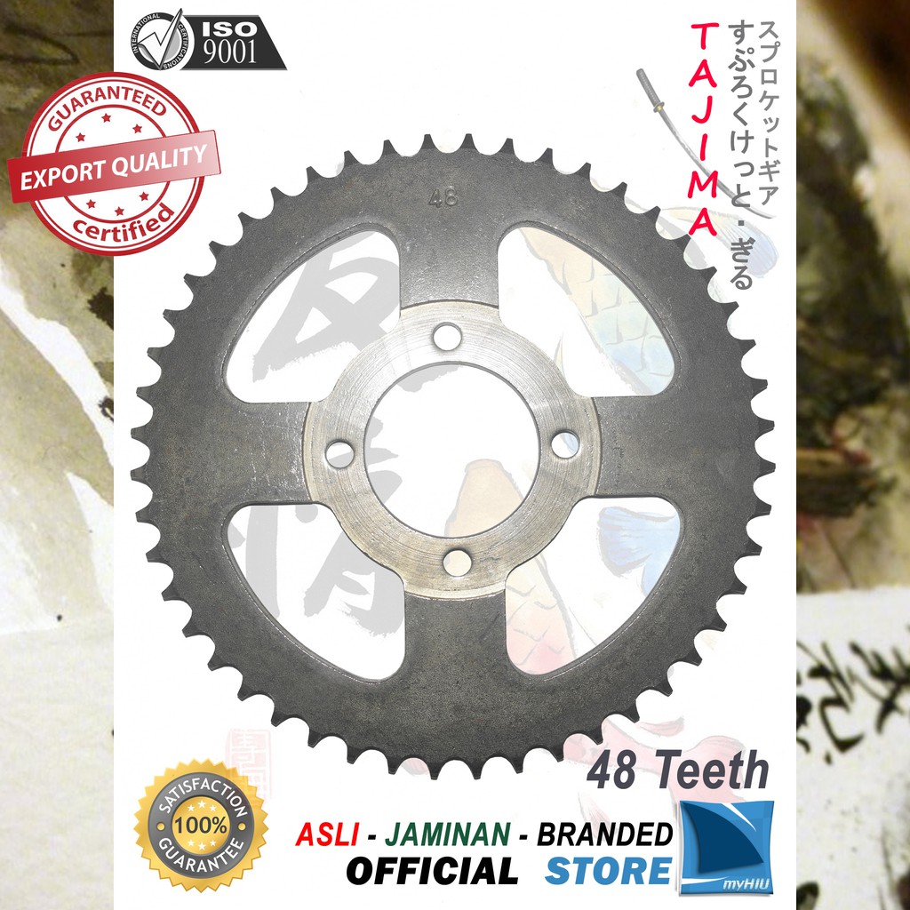 Gigi Tarik 40T ~ 53T HONDA Prima, Grand, Win Gir Belakang - Rear Sprocket Gear TAJIMA