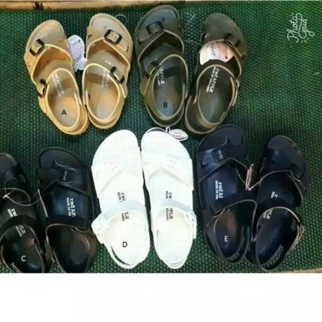 Red apple sandal backstrap anak