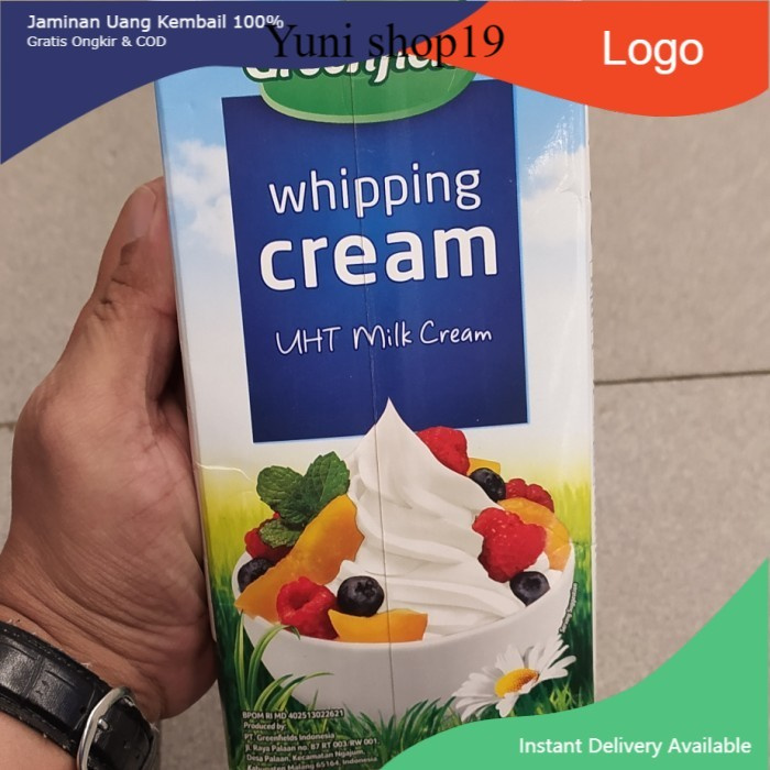 

greenfields wipping cream 1liter