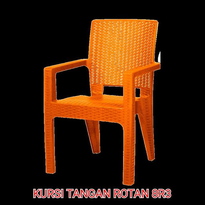 Best Promo Kursi Plastik Rotan + Tangan 8R3 Napolly Sale Tokosentani