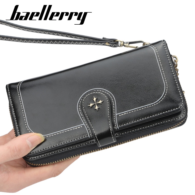 BAELLERRY N1813 Dompet Wanita Panjang Bahan Kulit PU Leather Premium WATCHKITE WKOS