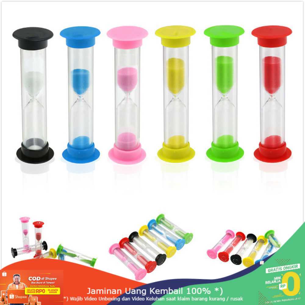 (BISA COD) RVOSTR Jam Pasir Colorful 6 PCS - A35