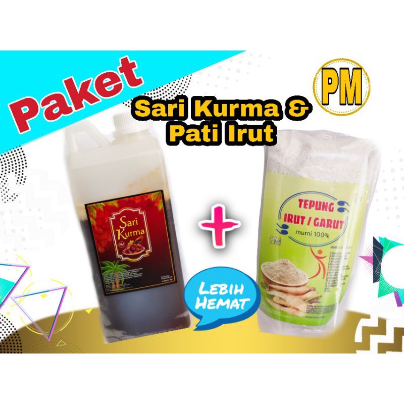 

Paket Sari Kurma & Pati Irut Kemasan 1kg