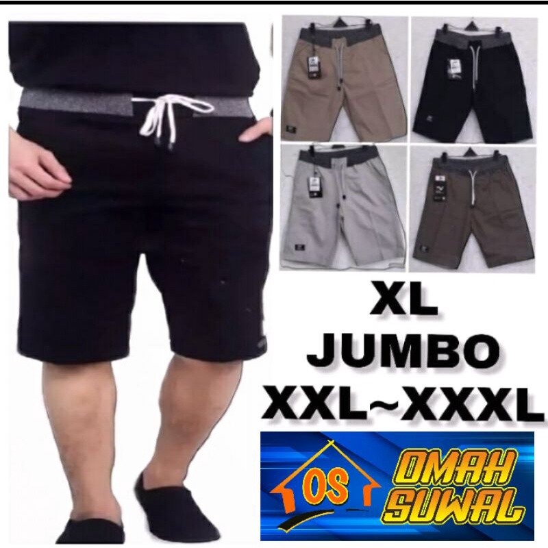 CELANA PENDEK JUMBO PRIA DEWASA CELANA PENDEK CHINO JUMBO BIGSIZE XXXXXL KOLOR JUMBO MURAH