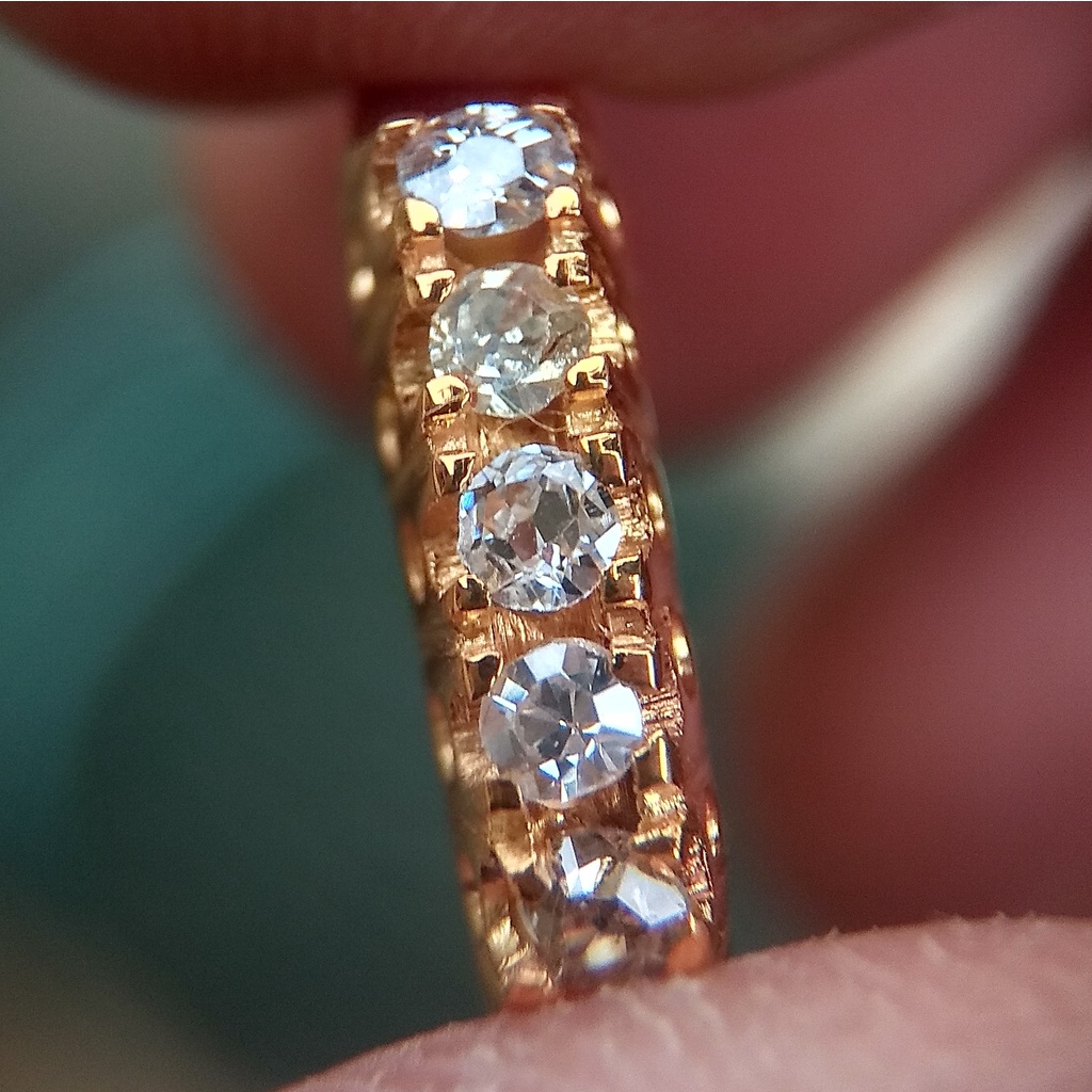 Cincin listring berlian emas