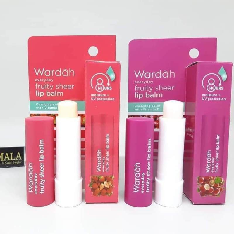 Wardah Moisture Lip Nutrition / Fruity Sheer Lip Balm