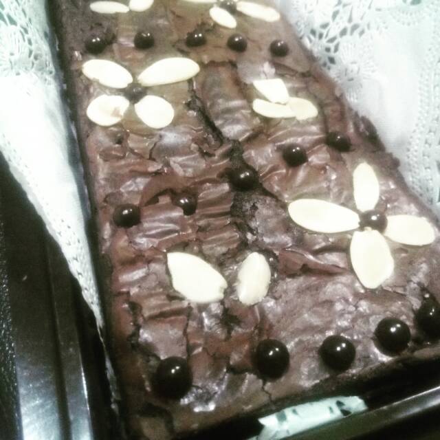 

Brownies shiny fudgy
