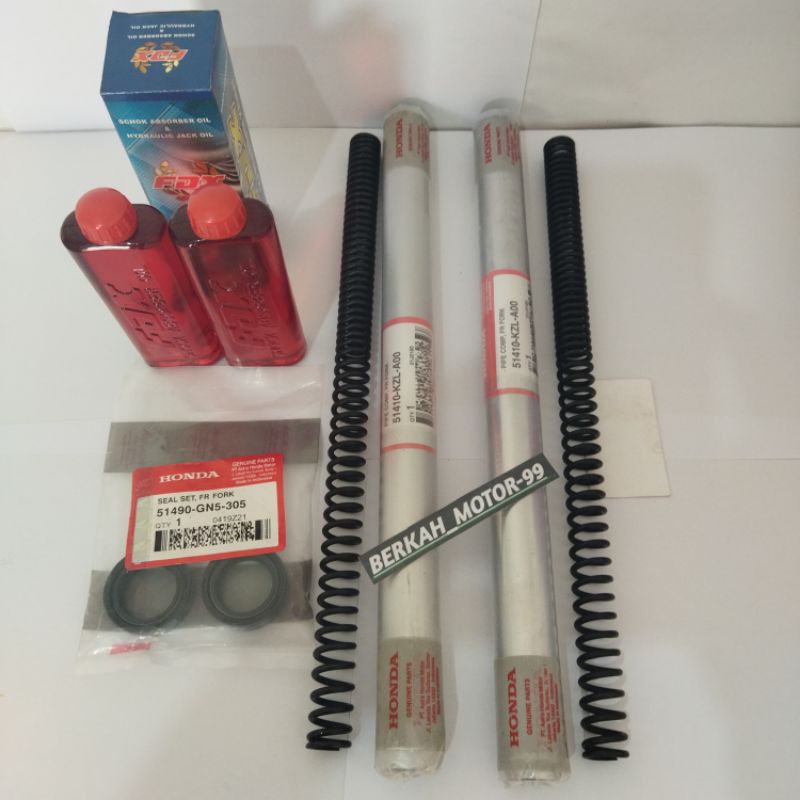 Paket As shock depan+per Oil seal.Honda Beat fi Sccopy fi Vario (KZL)