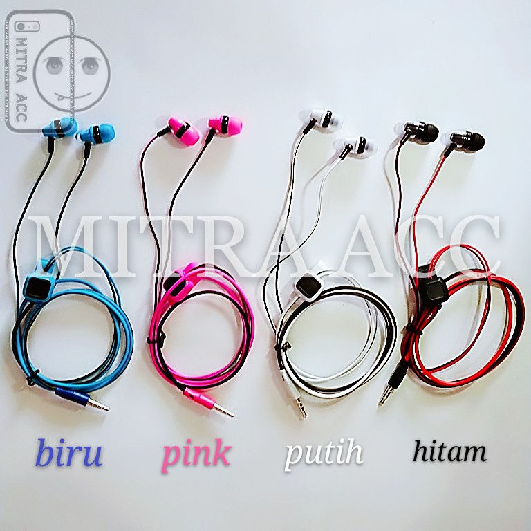 Headset Stereo JMusik Bass Universal Earphone with Klip mic 3.5mm