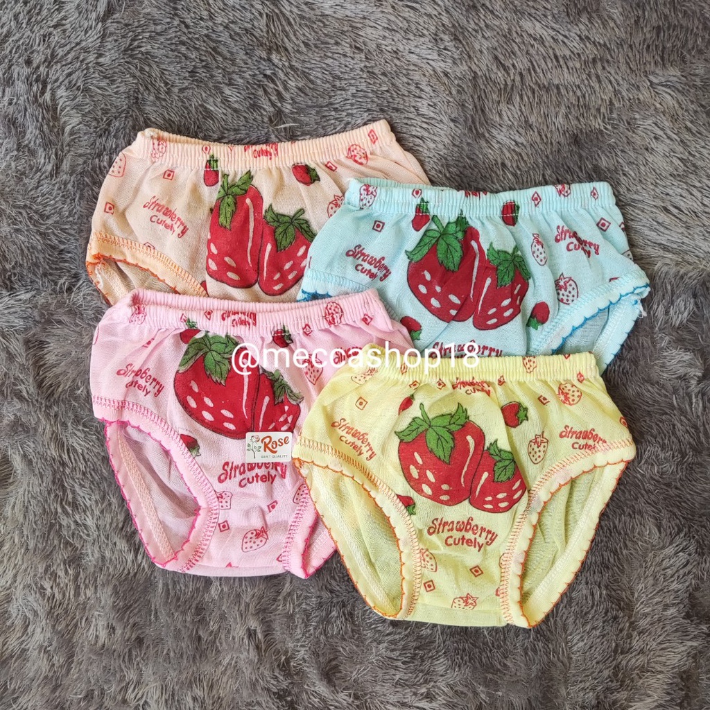 CD Celana Dalam Anak Perempuan Motif Gambar Strawberry